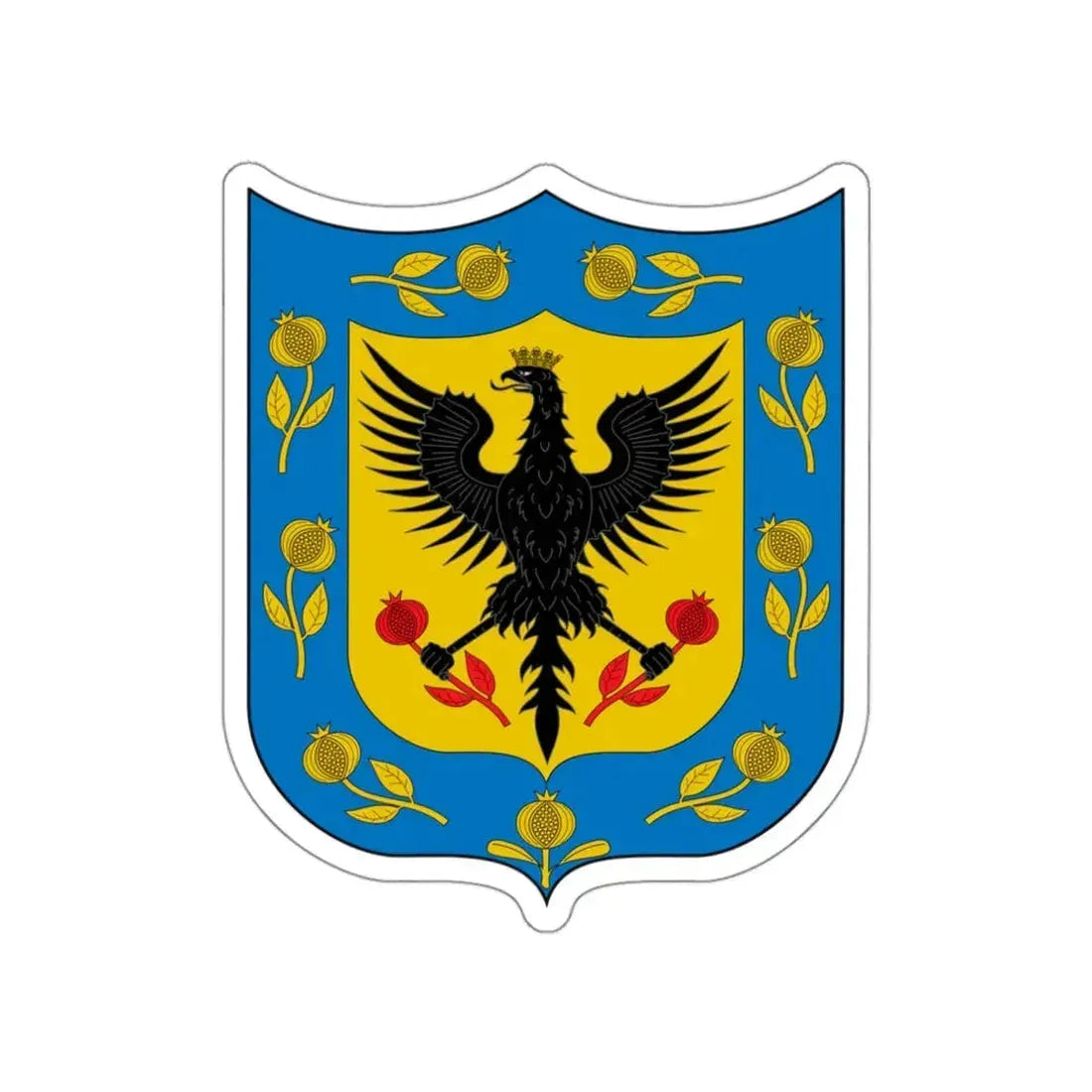 Coat of Arms of Bogotá STICKER Vinyl Die-Cut Decal 3 Inch - The Sticker Space