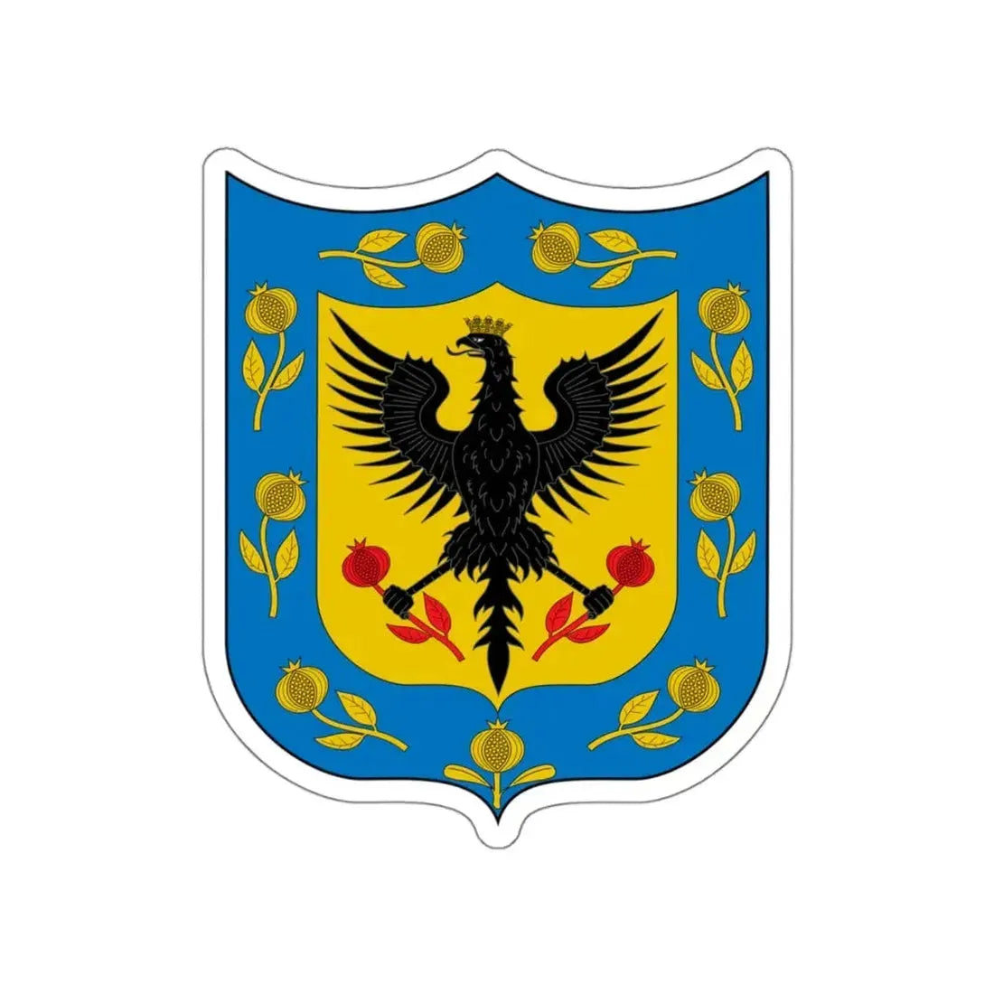 Coat of Arms of Bogotá STICKER Vinyl Die-Cut Decal 4 Inch - The Sticker Space