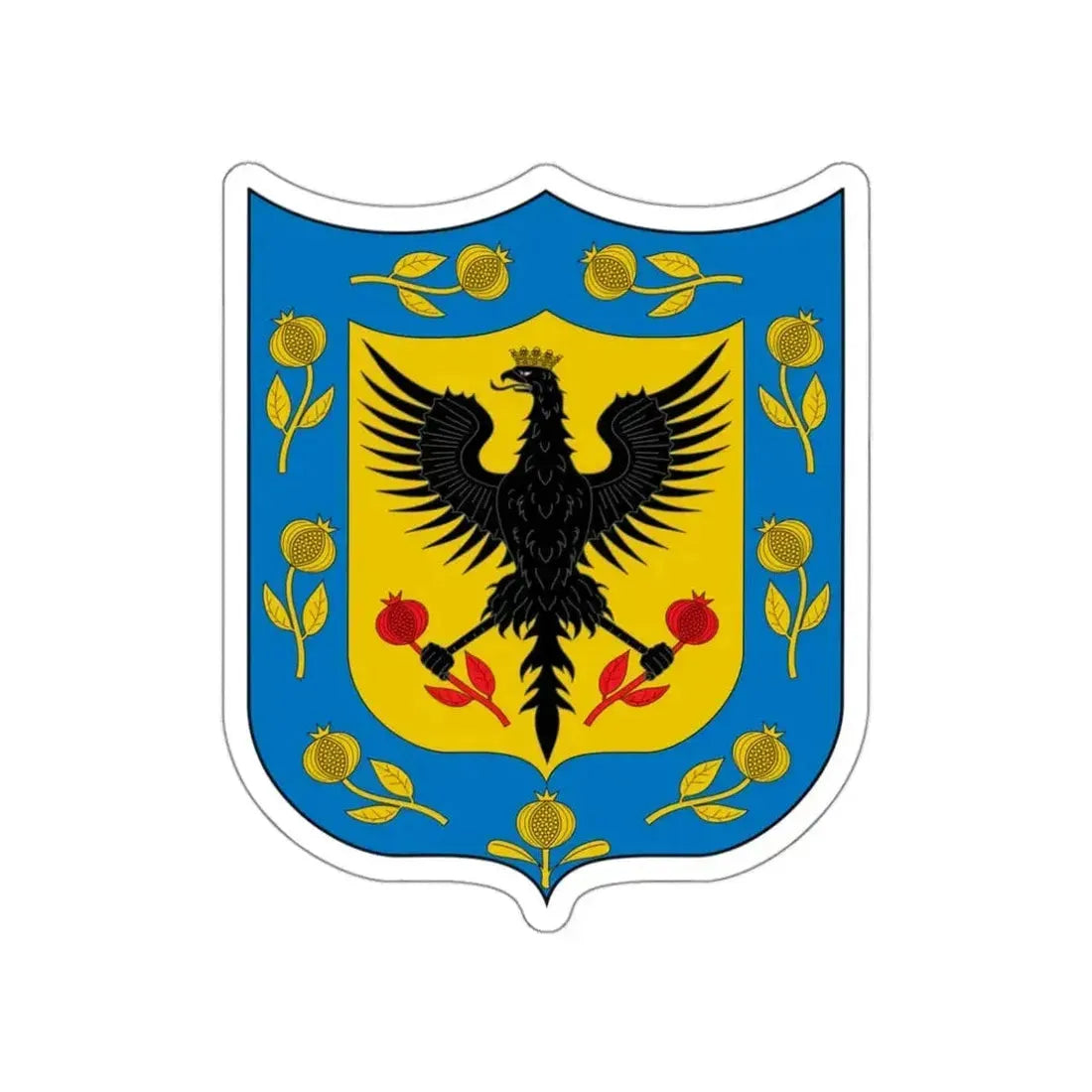 Coat of Arms of Bogotá STICKER Vinyl Die-Cut Decal - The Sticker Space