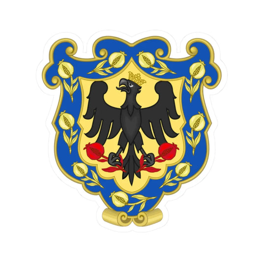 Coat of Arms of Bogota Colonial (Colombia) (Coat of Arms) STICKER Vinyl Kiss-Cut Decal 2 Inch White - The Sticker Space