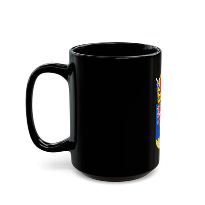 Coat of arms of Bohemian Crown - Black Coffee Mug-The Sticker Space