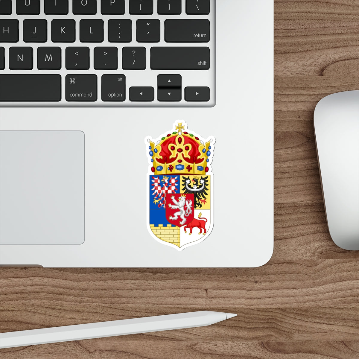 Coat of arms of Bohemian Crown STICKER Vinyl Die-Cut Decal-The Sticker Space