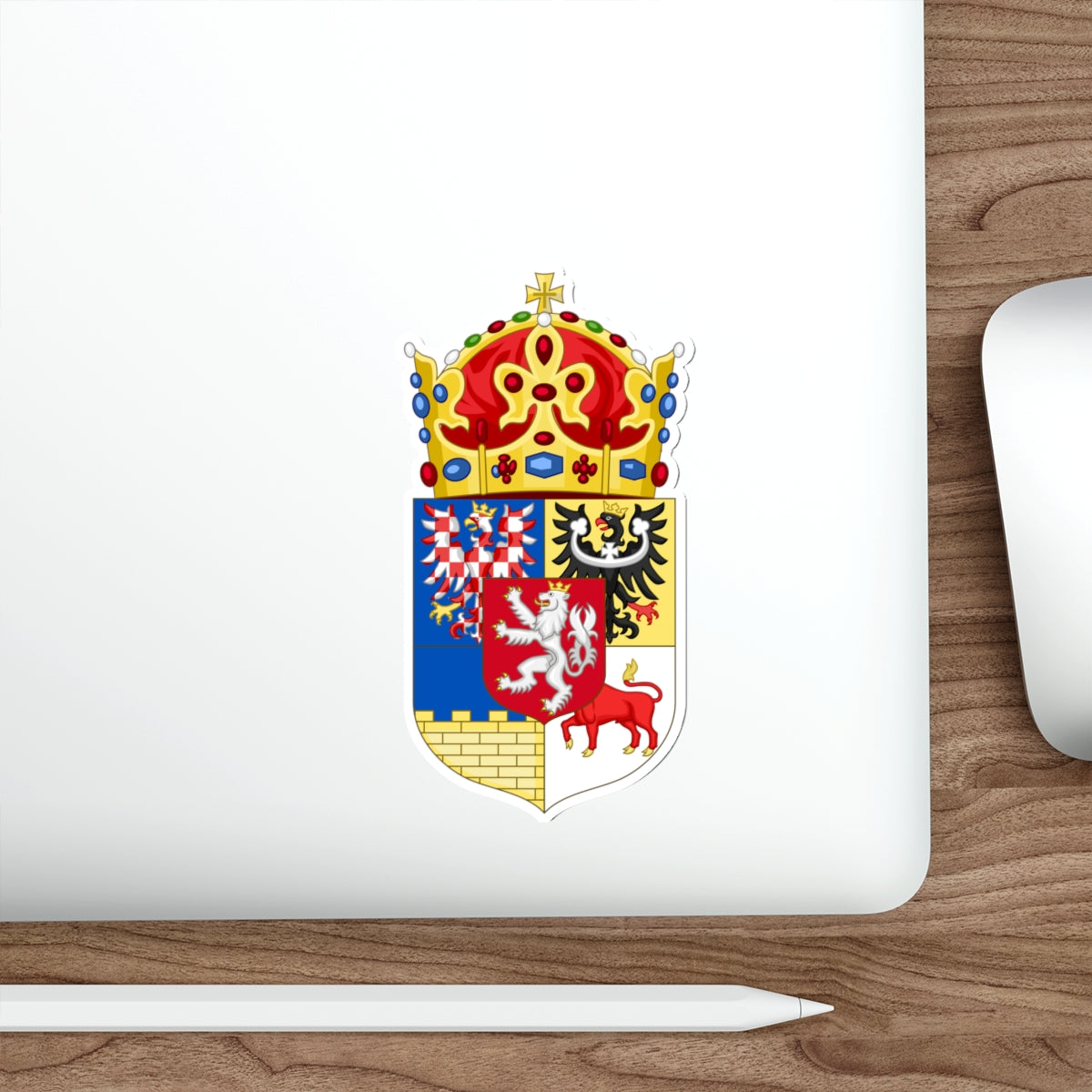 Coat of arms of Bohemian Crown STICKER Vinyl Die-Cut Decal-The Sticker Space