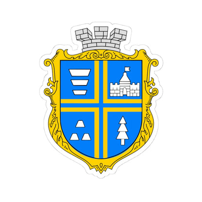 Coat of Arms of Bolekhiv (Ukraine) (Coat of Arms) STICKER Vinyl Kiss-Cut Decal 4 Inch White - The Sticker Space