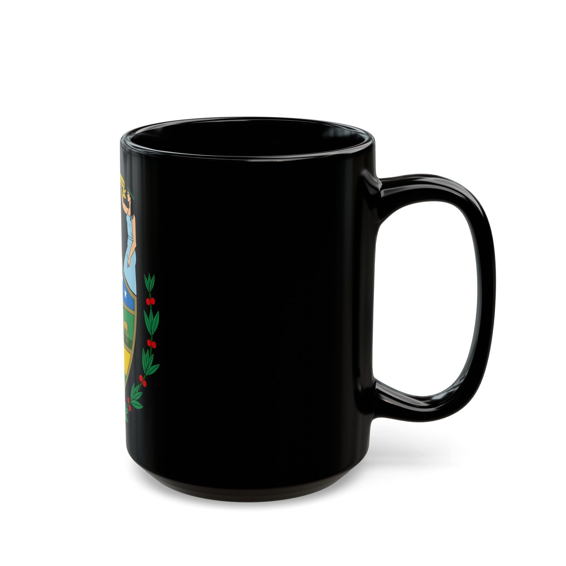 Coat of arms of Bolivia (1825) - Black Coffee Mug-The Sticker Space