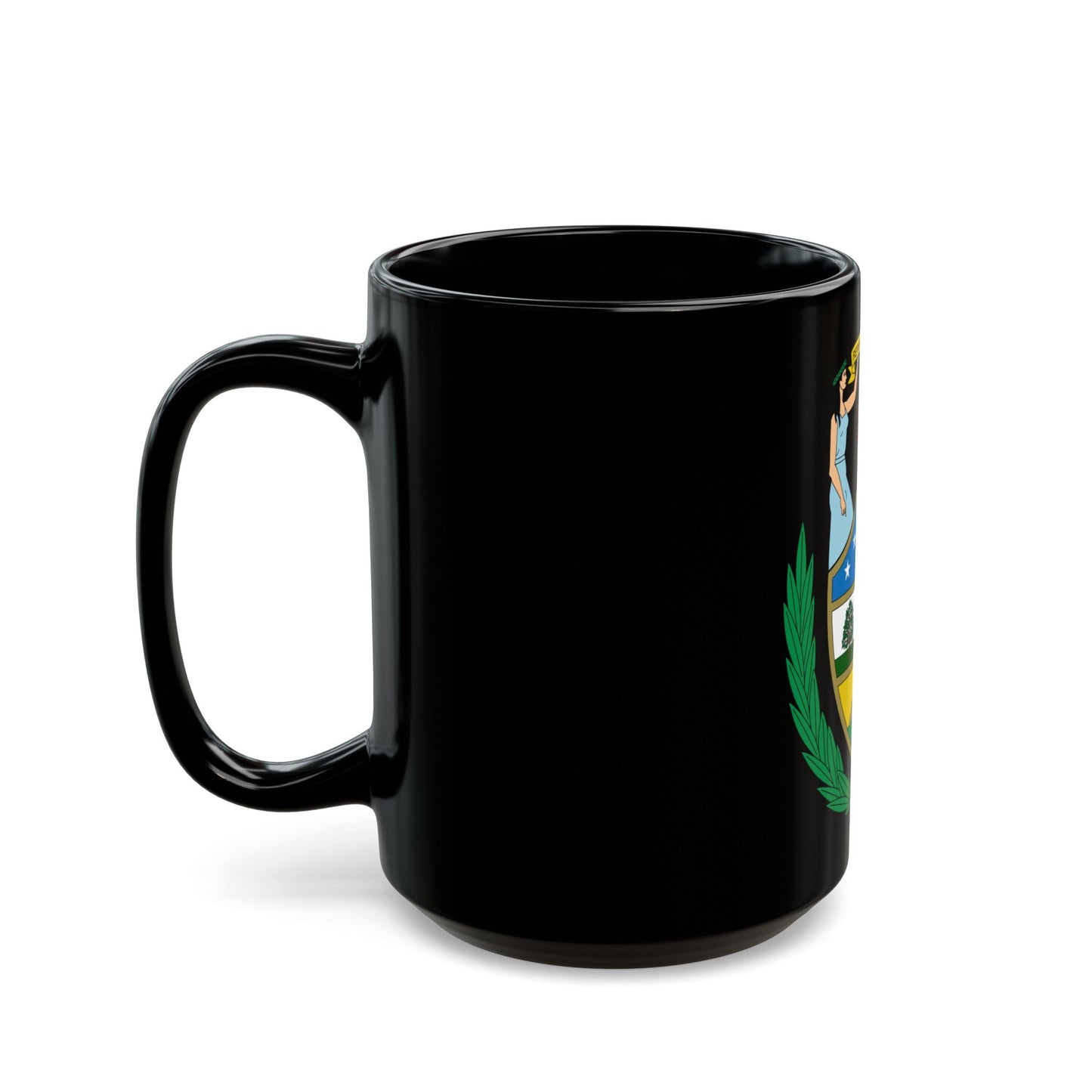 Coat of arms of Bolivia (1825) - Black Coffee Mug-The Sticker Space