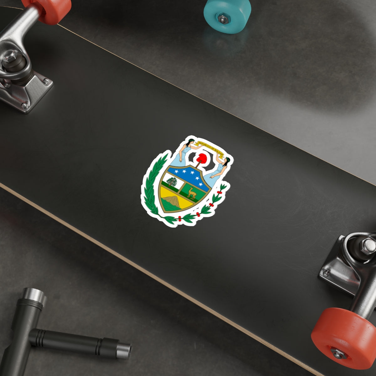 Coat of arms of Bolivia (1825) STICKER Vinyl Die-Cut Decal-The Sticker Space