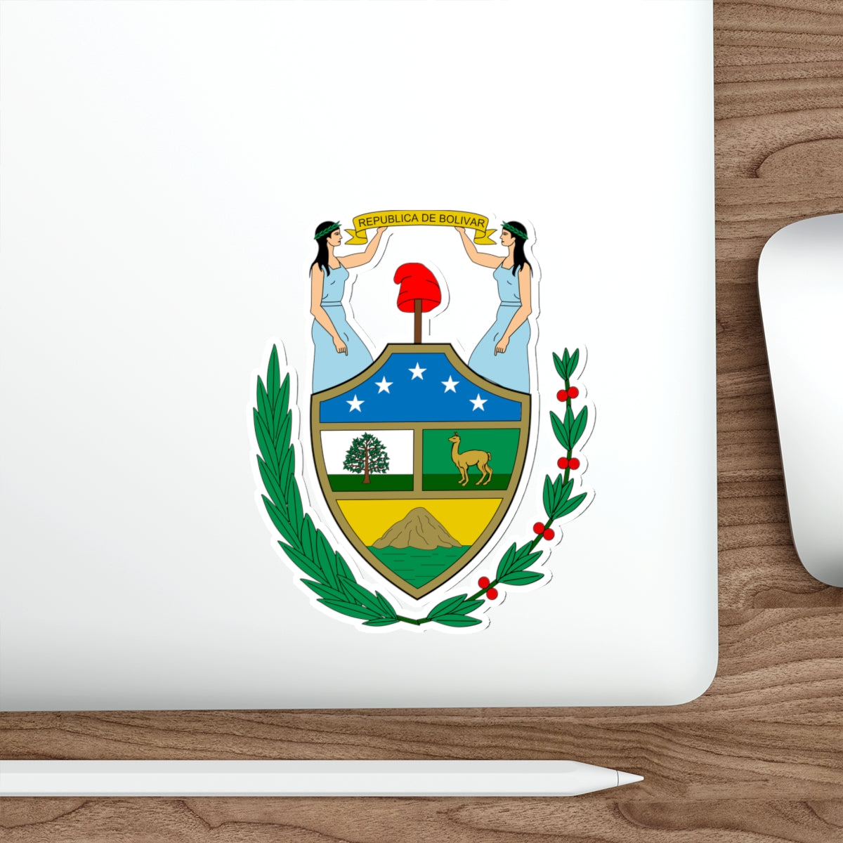 Coat of arms of Bolivia (1825) STICKER Vinyl Die-Cut Decal-The Sticker Space