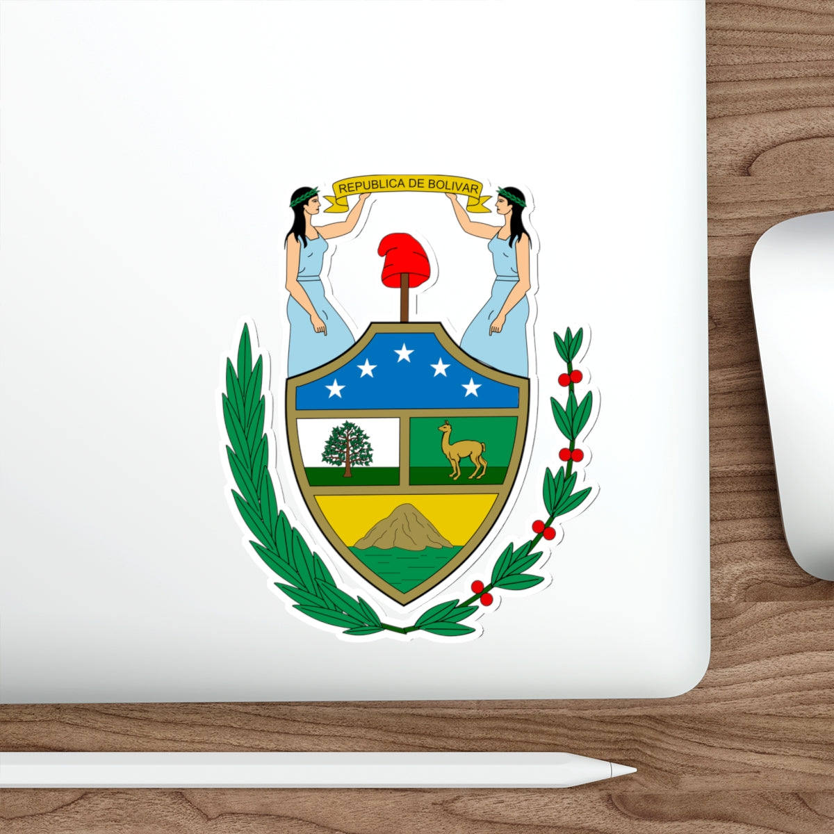 Coat of arms of Bolivia (1825) STICKER Vinyl Die-Cut Decal-The Sticker Space