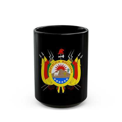 Coat of arms of Bolivia (1826) - Black Coffee Mug-15oz-The Sticker Space