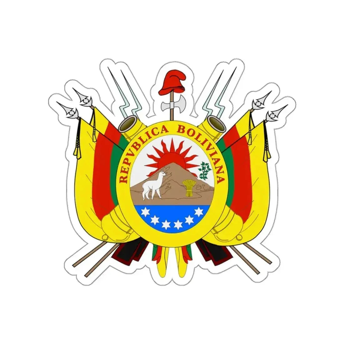 Coat of arms of Bolivia (1826) STICKER Vinyl Die-Cut Decal - The Sticker Space
