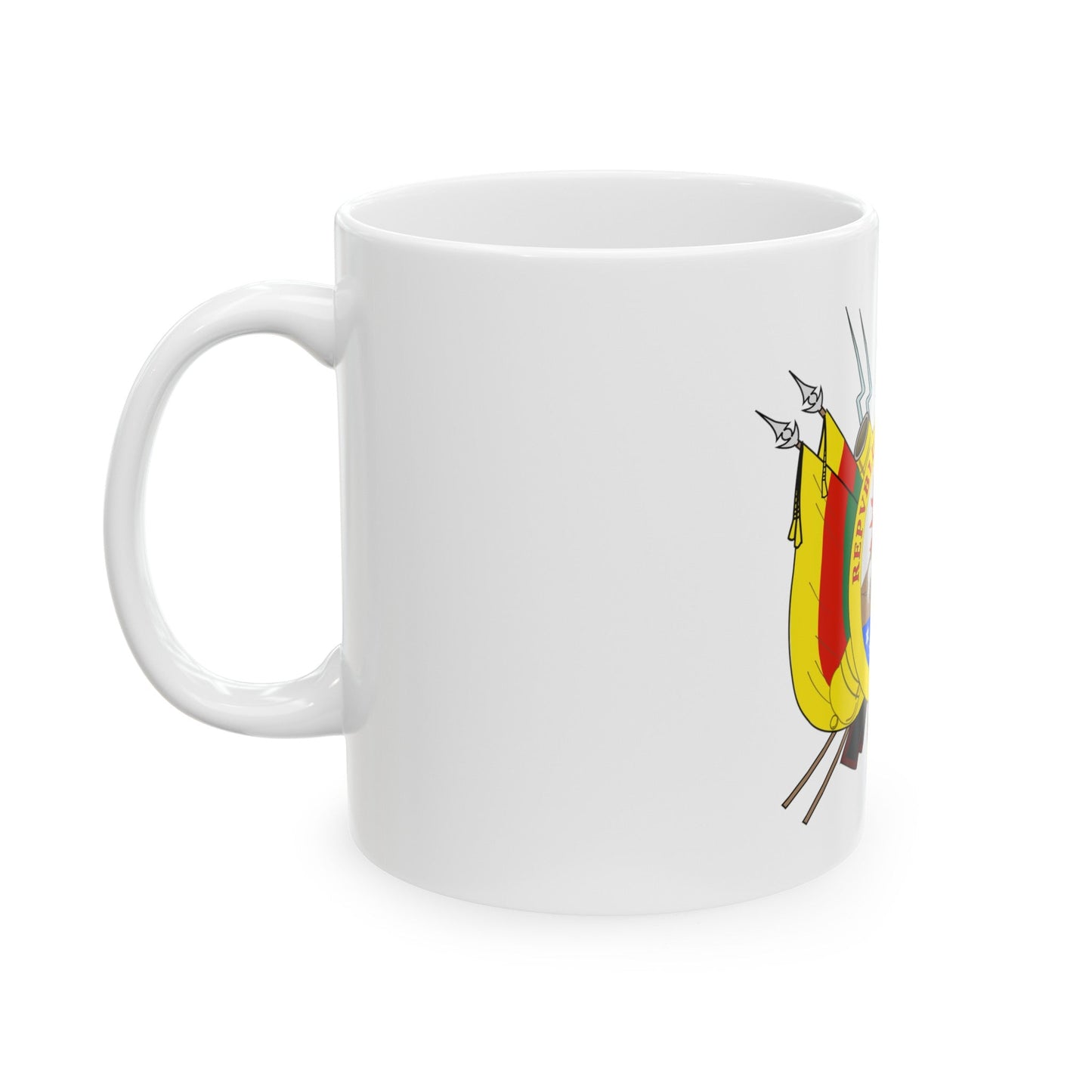 Coat of arms of Bolivia (1826) - White Coffee Mug-The Sticker Space