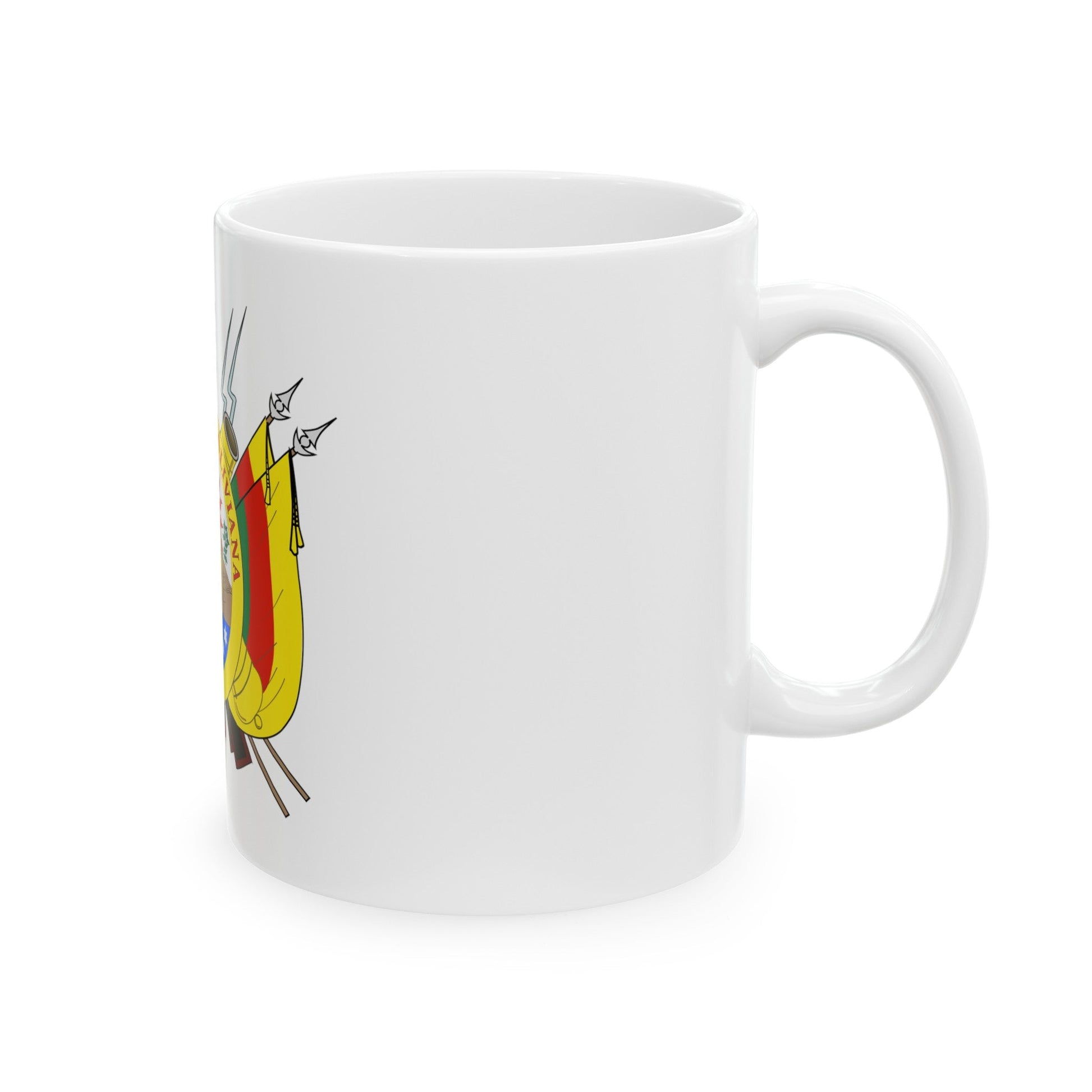 Coat of arms of Bolivia (1826) - White Coffee Mug-The Sticker Space