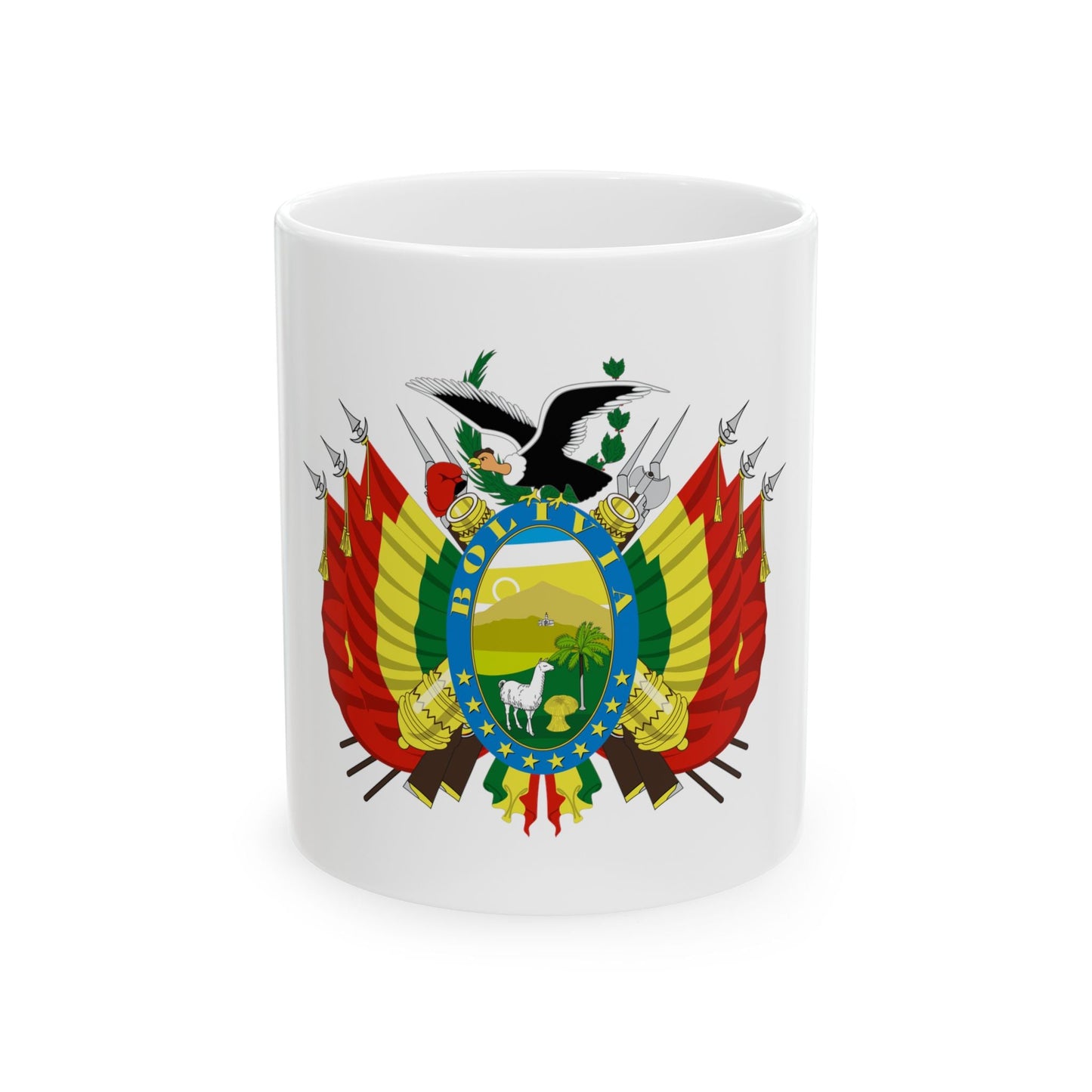 Coat of arms of Bolivia - White Coffee Mug