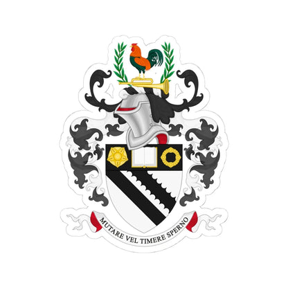 Coat of Arms of Bolton School (England) (Coat of Arms) STICKER Vinyl Kiss-Cut Decal 4 Inch White - The Sticker Space