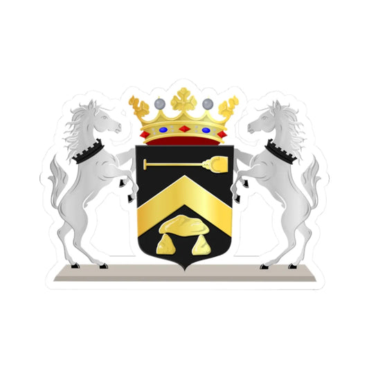 Coat of arms of Borger-Odoorn (Netherlands) (Coat of Arms) STICKER Vinyl Kiss-Cut Decal 2 Inch White - The Sticker Space