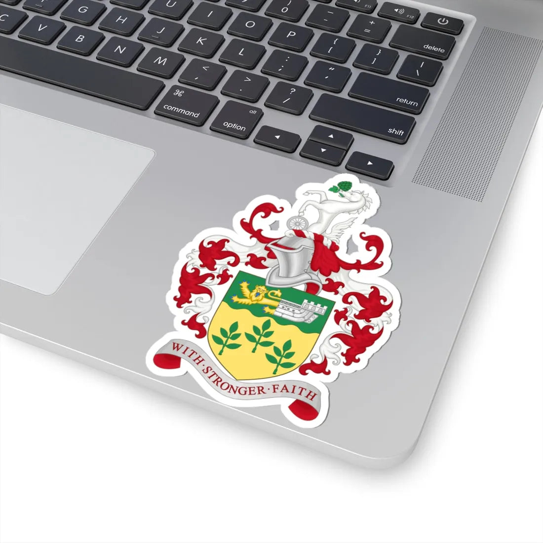 Coat of Arms of Borough of Ashford (England) (Coat of Arms) STICKER Vinyl Kiss-Cut Decal - The Sticker Space