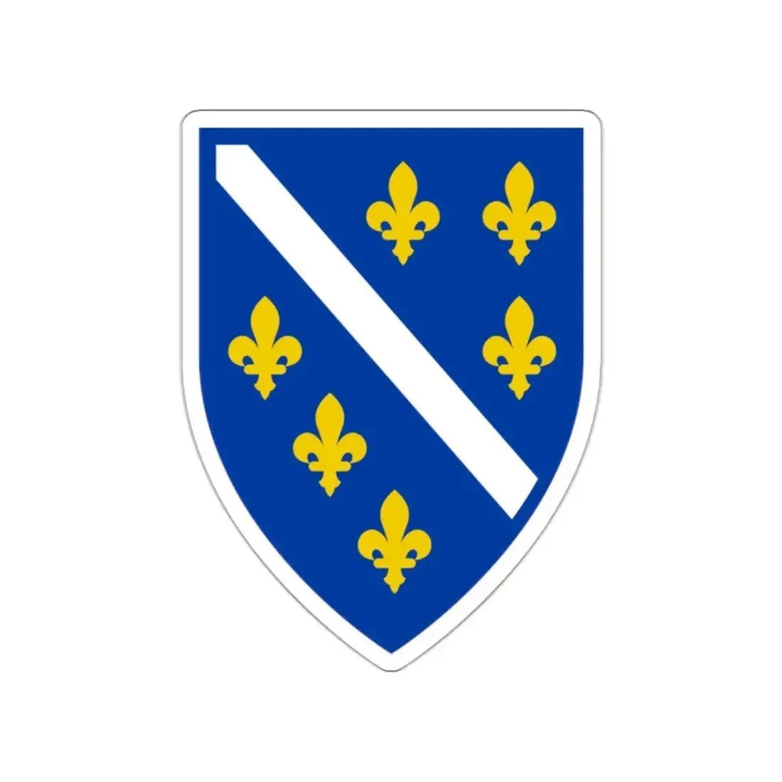 Coat of arms of Bosnia and Herzegovina (1992–1998) STICKER Vinyl Die-Cut Decal 2 Inch - The Sticker Space
