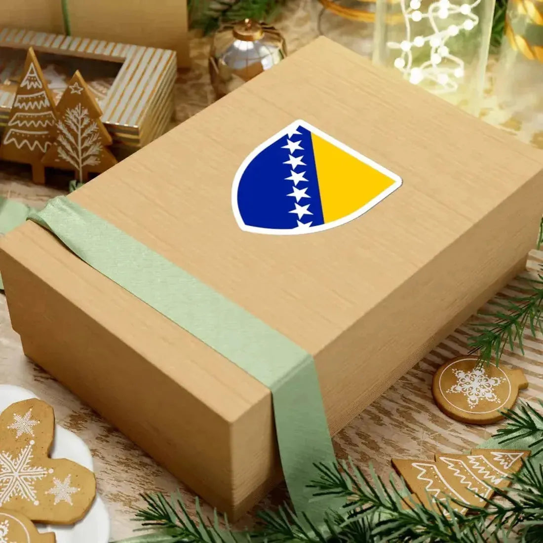 Coat of arms of Bosnia and Herzegovina - STICKER Vinyl Kiss-Cut Decal - The Sticker Space