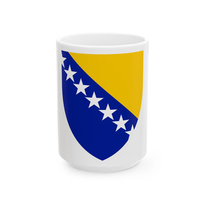 Coat of arms of Bosnia and Herzegovina - White Coffee Mug