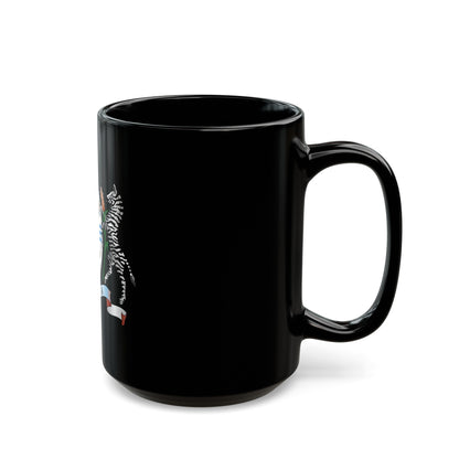 Coat of arms of Botswana - Black Coffee Mug-The Sticker Space