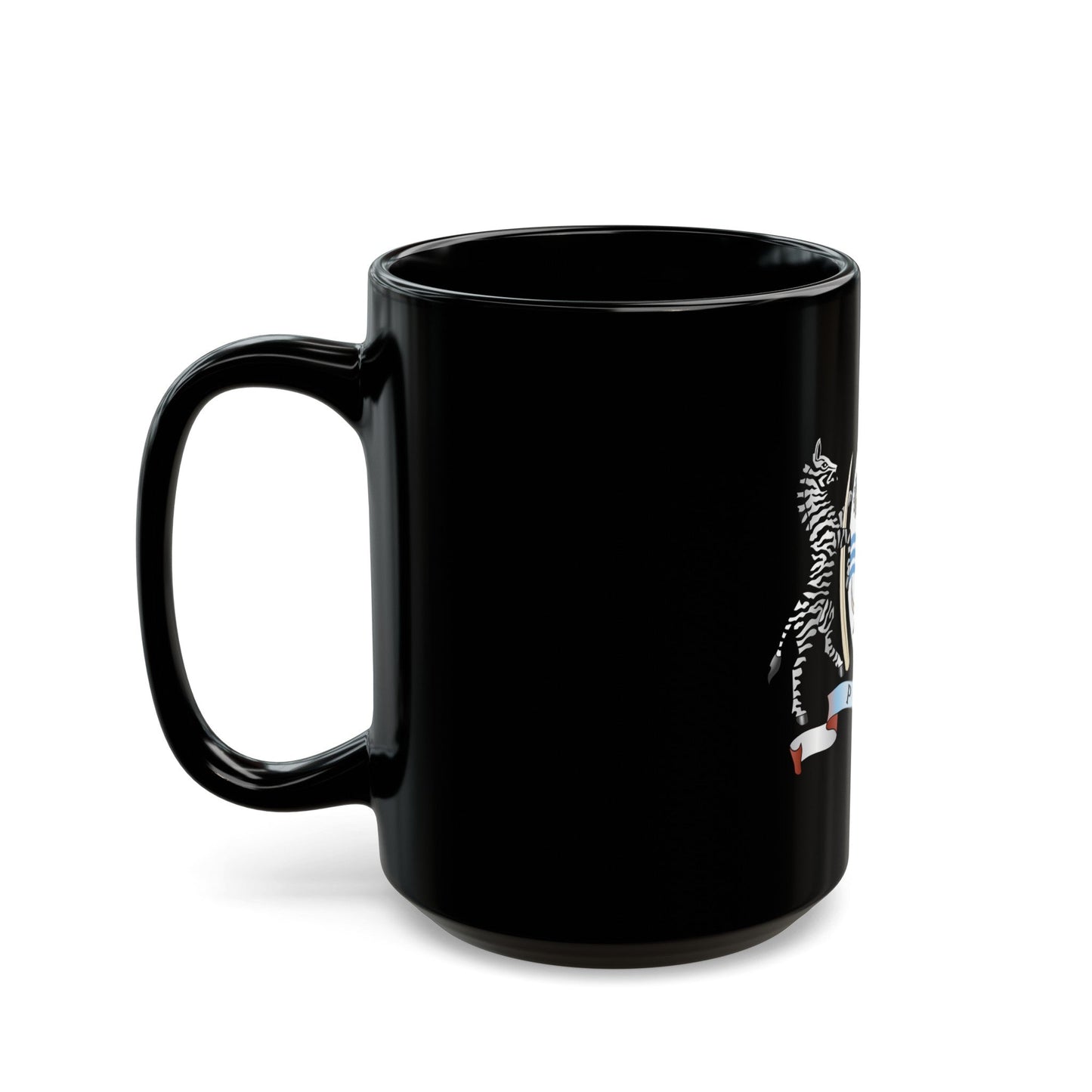 Coat of arms of Botswana - Black Coffee Mug-The Sticker Space