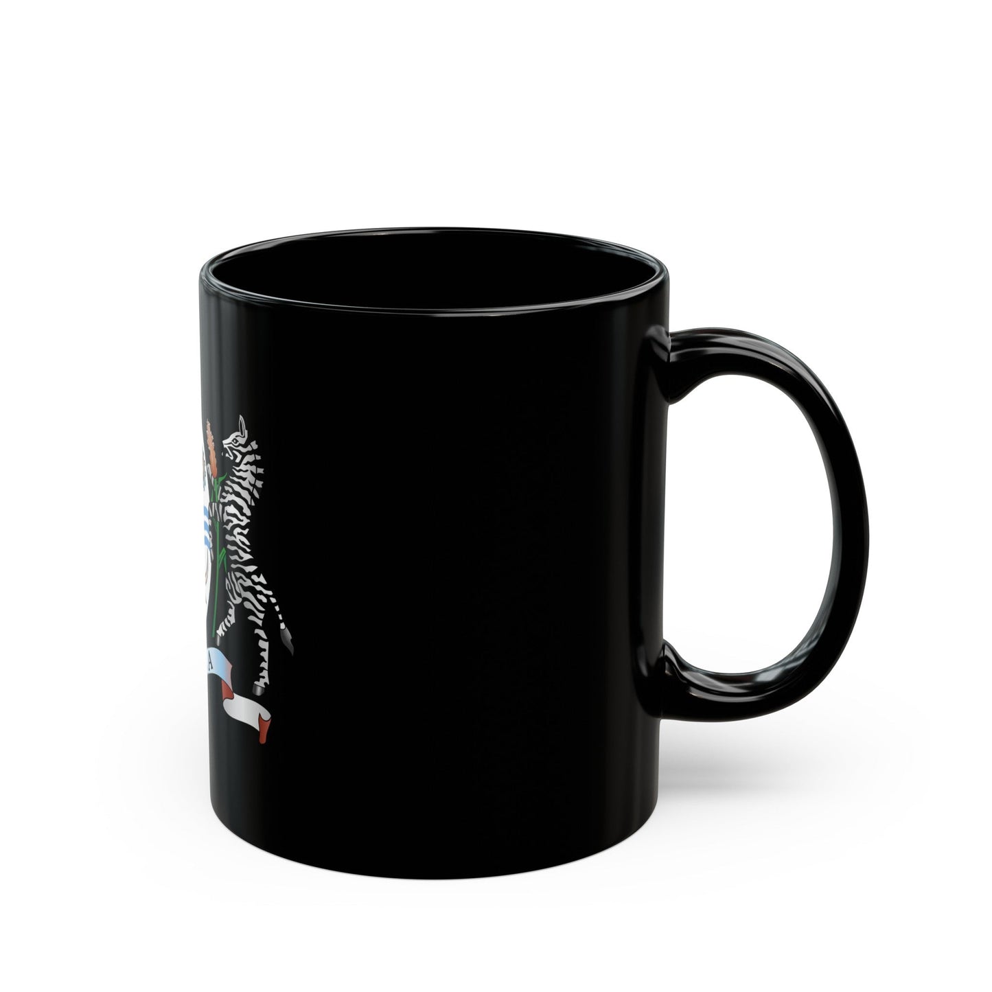 Coat of arms of Botswana - Black Coffee Mug-The Sticker Space