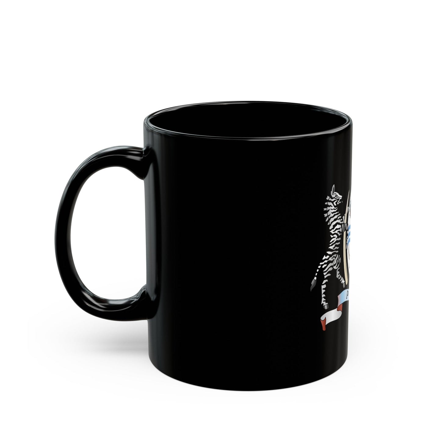 Coat of arms of Botswana - Black Coffee Mug-The Sticker Space