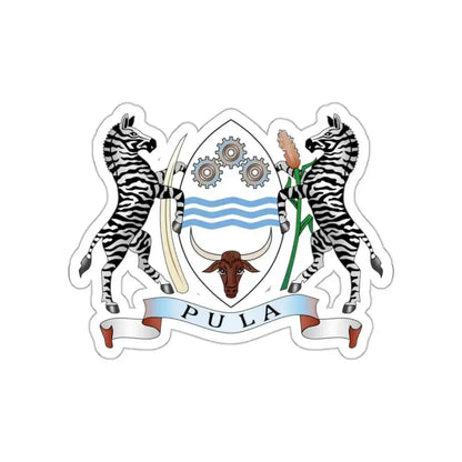 Coat of arms of Botswana STICKER Vinyl Die-Cut Decal - The Sticker Space