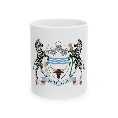 Coat of arms of Botswana - White Coffee Mug