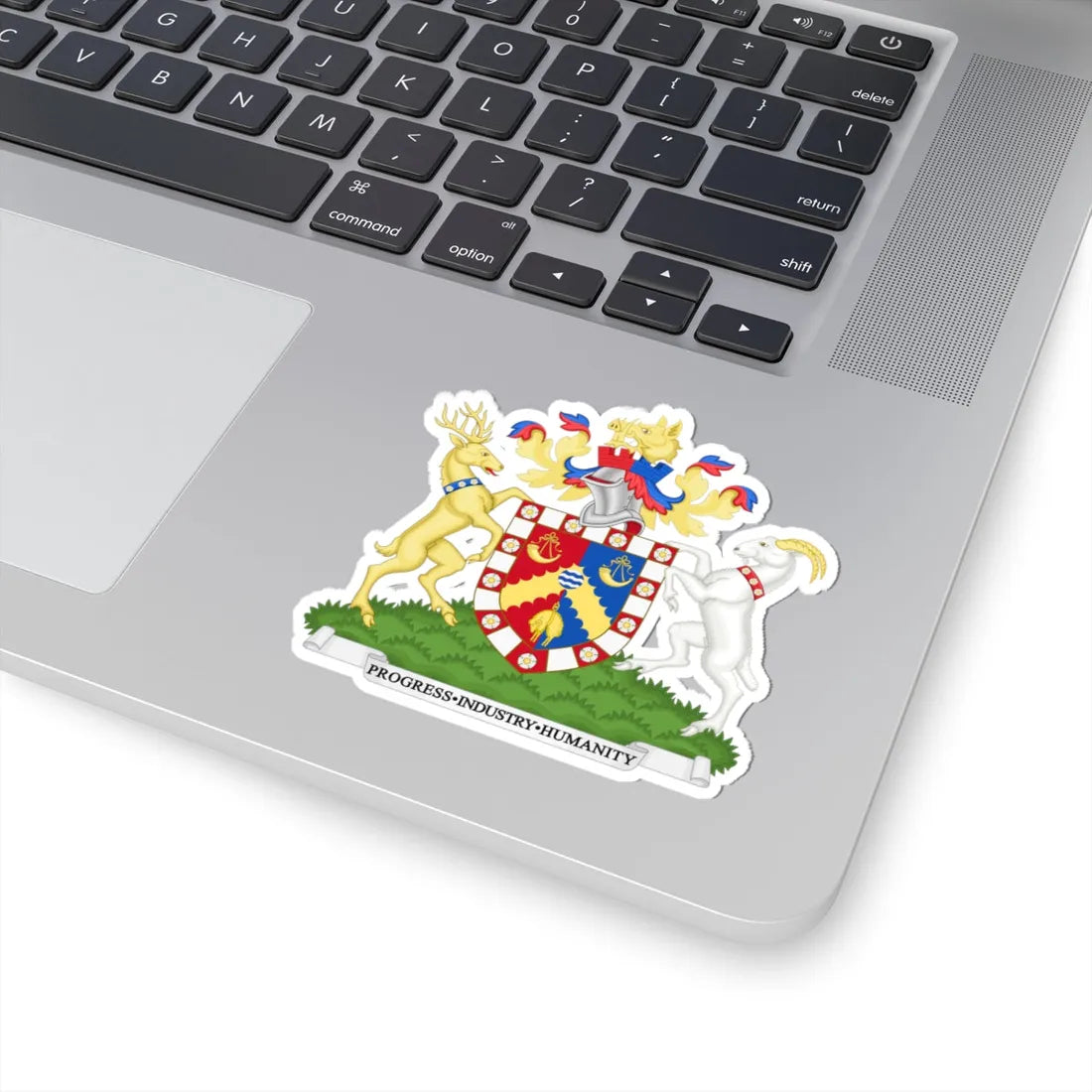 Coat of Arms of Bradford City Council (England) (Coat of Arms) STICKER Vinyl Kiss-Cut Decal - The Sticker Space