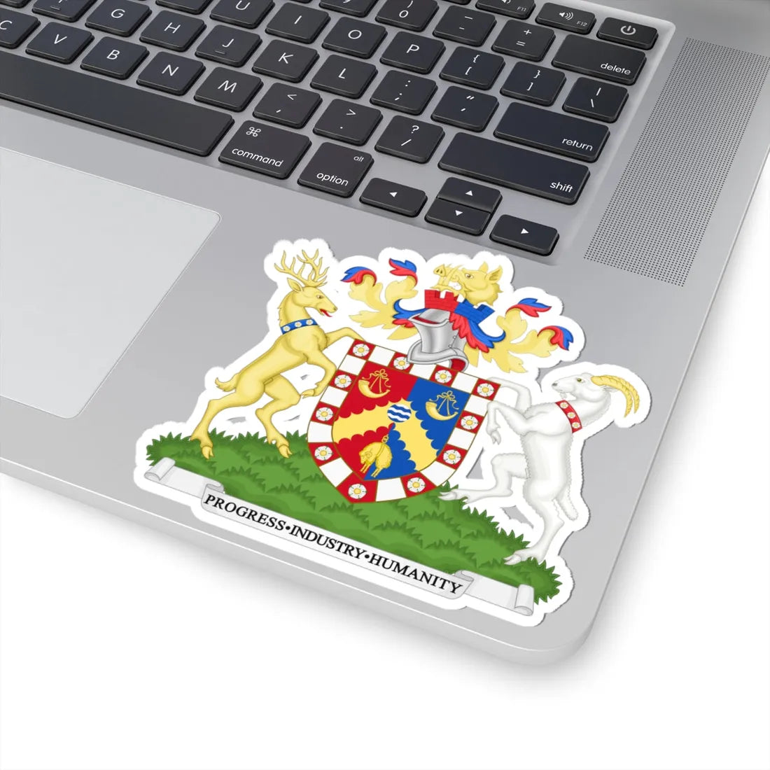 Coat of Arms of Bradford City Council (England) (Coat of Arms) STICKER Vinyl Kiss-Cut Decal - The Sticker Space