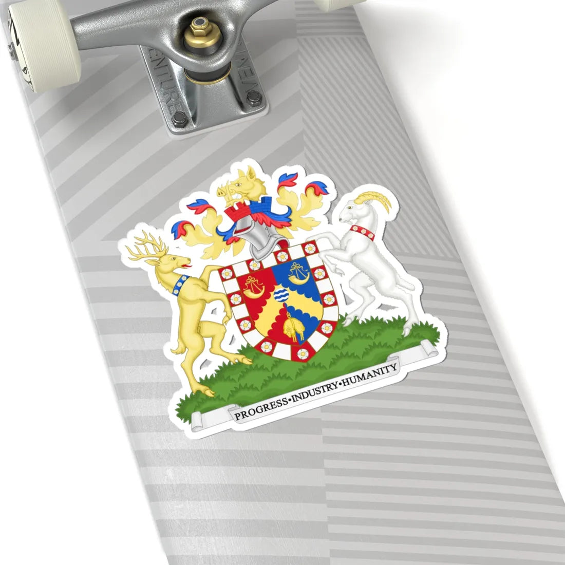 Coat of Arms of Bradford City Council (England) (Coat of Arms) STICKER Vinyl Kiss-Cut Decal - The Sticker Space