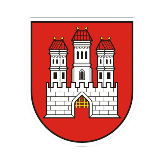 Coat of Arms of Bratislava (Slovakia) (Coat of Arms) STICKER Vinyl Kiss-Cut Decal 2 Inch White - The Sticker Space