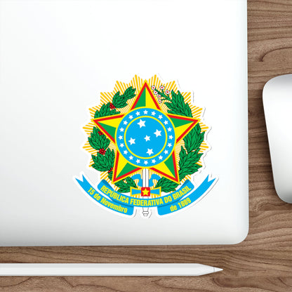 Coat of arms of Brazil (1968–1971) STICKER Vinyl Die-Cut Decal-The Sticker Space