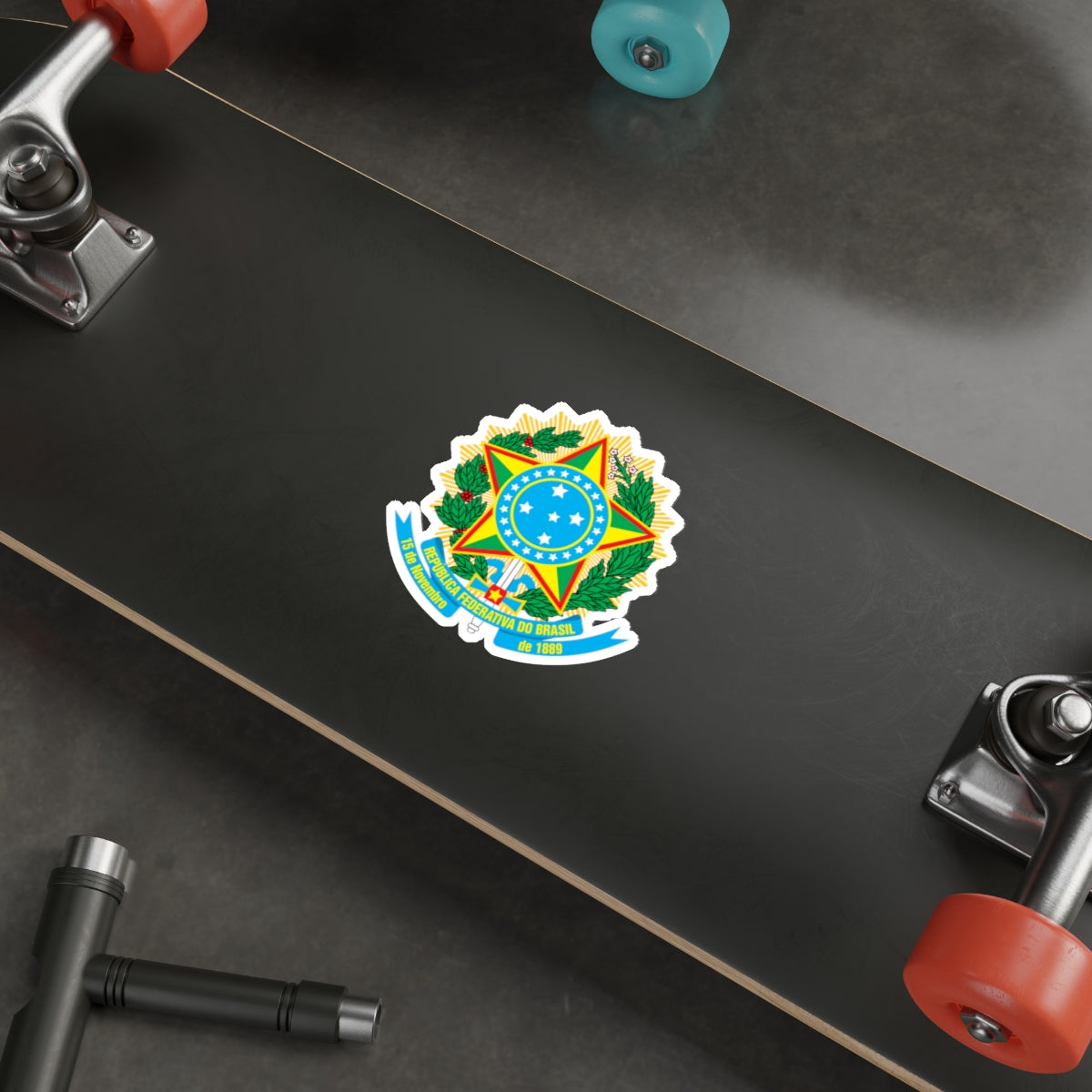 Coat of arms of Brazil (1971–1992) STICKER Vinyl Die-Cut Decal-The Sticker Space