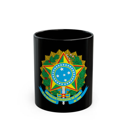 Coat of arms of Brazil - Black Coffee Mug-11oz-The Sticker Space