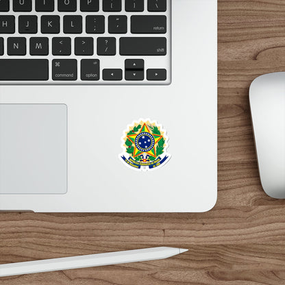 Coat of arms of Brazil (dark blue) STICKER Vinyl Die-Cut Decal-The Sticker Space