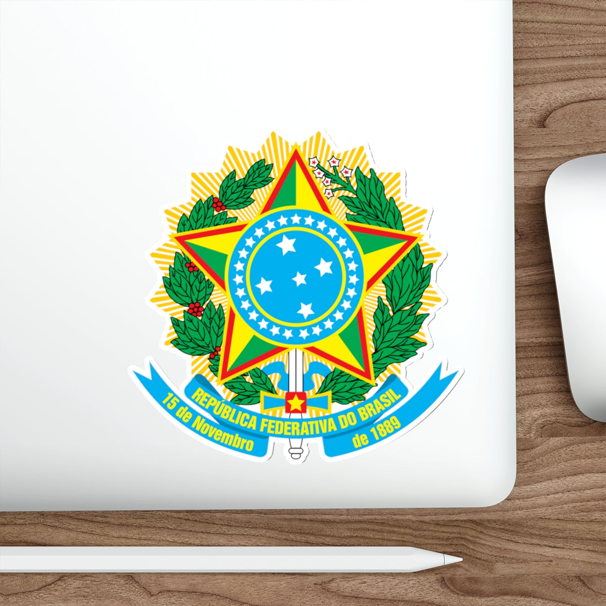 Coat of arms of Brazil STICKER Vinyl Die-Cut Decal-The Sticker Space