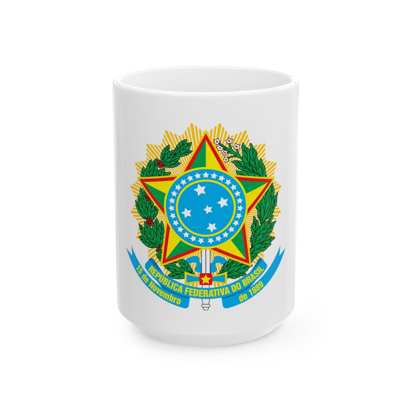 Coat of arms of Brazil - White Coffee Mug