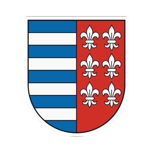 Coat of Arms of Brezno (Slovakia) (Coat of Arms) STICKER Vinyl Kiss-Cut Decal 2 Inch White - The Sticker Space