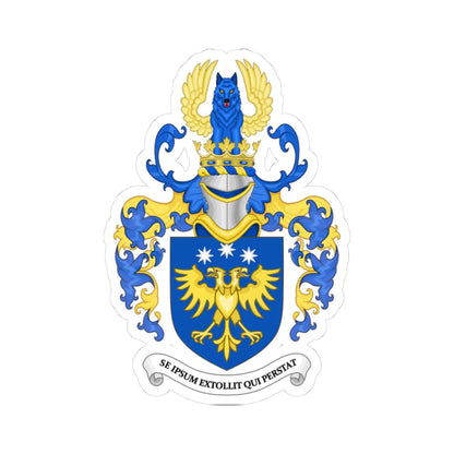 Coat of Arms of Brian Boyd Brazeau Canada (Canada) (Coat of Arms) STICKER Vinyl Kiss-Cut Decal 3 Inch White - The Sticker Space