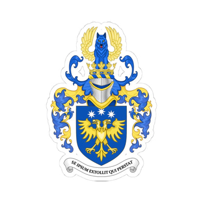 Coat of Arms of Brian Boyd Brazeau Canada (Canada) (Coat of Arms) STICKER Vinyl Kiss-Cut Decal 4 Inch White - The Sticker Space