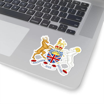 Coat of arms of British Columbia 1895 (Canada) (Coat of Arms) STICKER Vinyl Kiss-Cut Decal - The Sticker Space