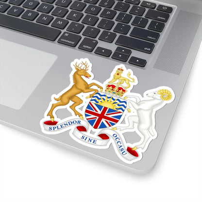 Coat of arms of British Columbia 1895 (Canada) (Coat of Arms) STICKER Vinyl Kiss-Cut Decal - The Sticker Space