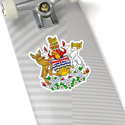 Coat of arms of British Columbia (Canada) (Coat of Arms) STICKER Vinyl Kiss-Cut Decal - The Sticker Space