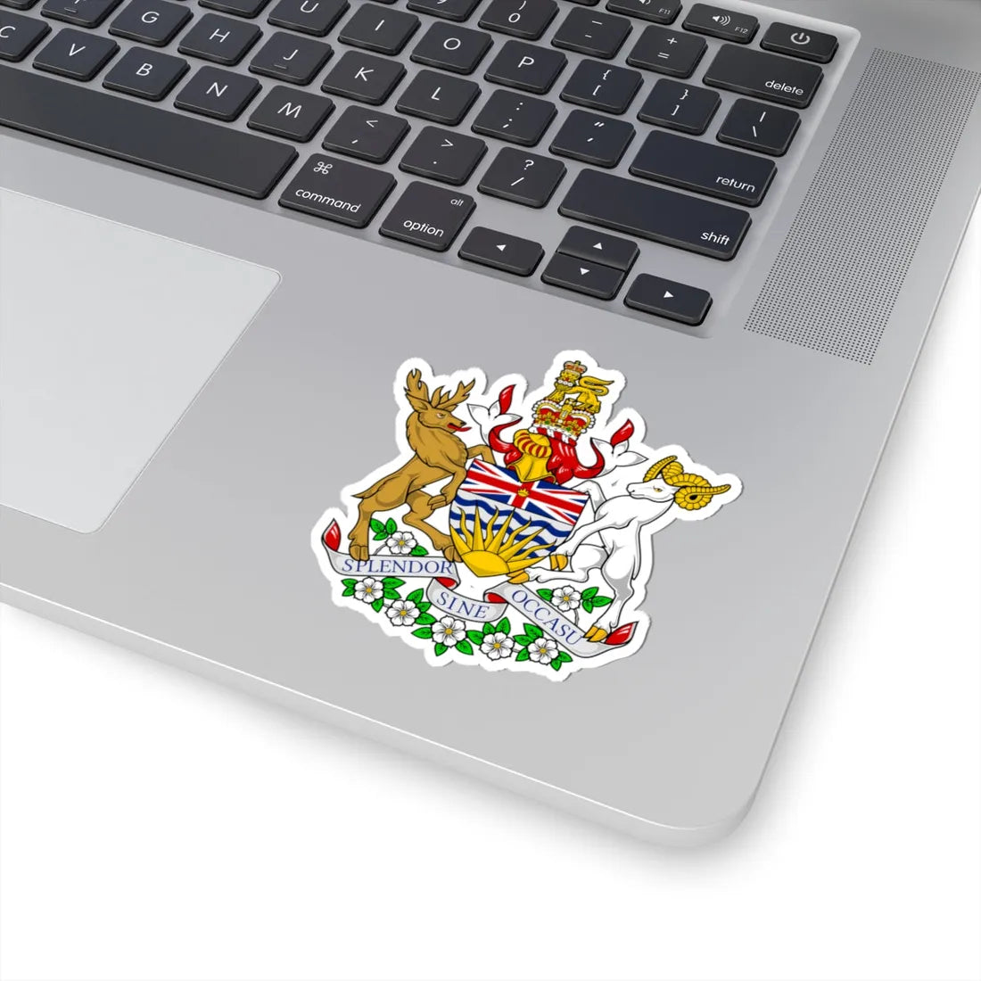 Coat of arms of British Columbia (Canada) (Coat of Arms) STICKER Vinyl Kiss-Cut Decal - The Sticker Space