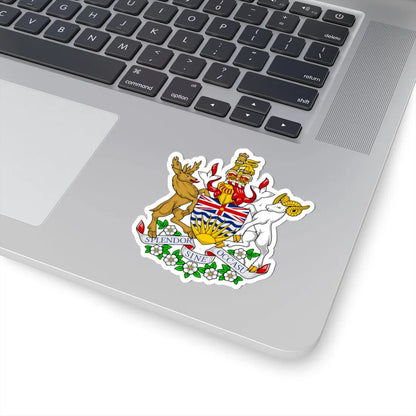 Coat of arms of British Columbia (Canada) (Coat of Arms) STICKER Vinyl Kiss-Cut Decal - The Sticker Space