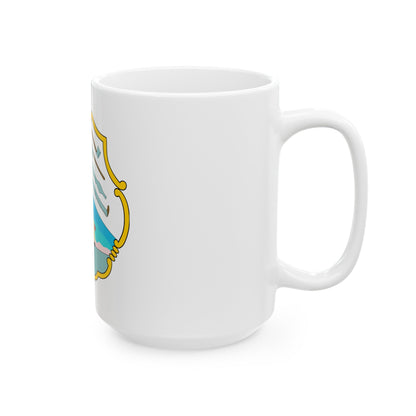 Coat of arms of British Honduras (1819-1907) - White Coffee Mug-The Sticker Space