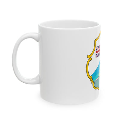 Coat of arms of British Honduras (1819-1907) - White Coffee Mug-The Sticker Space